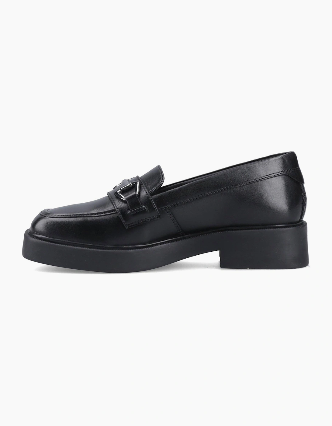 Pod Maple Womens Leather Loafers Black
