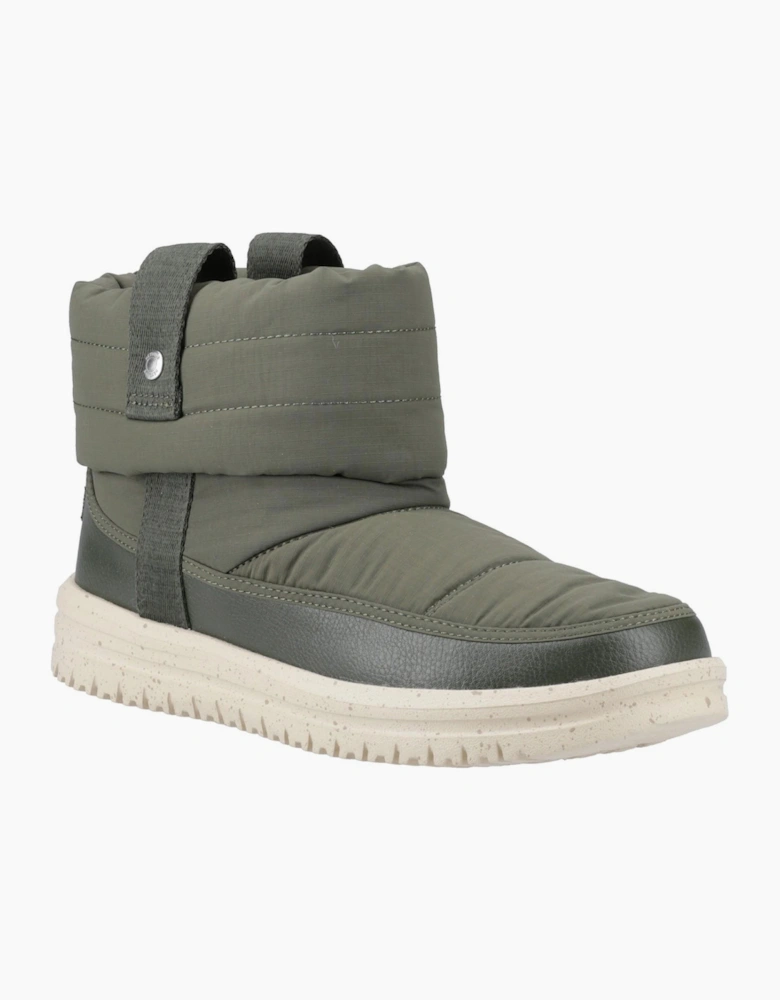 Hey Dude Camden Womens Quilt Boots Dark Olive