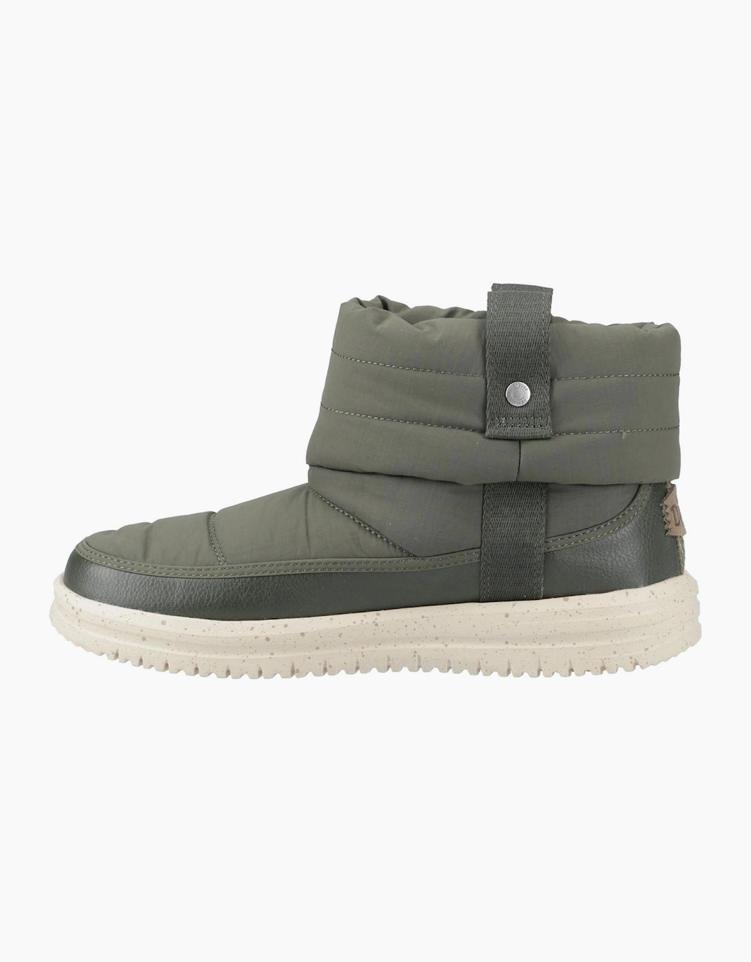 Hey Dude Camden Womens Quilt Boots Dark Olive