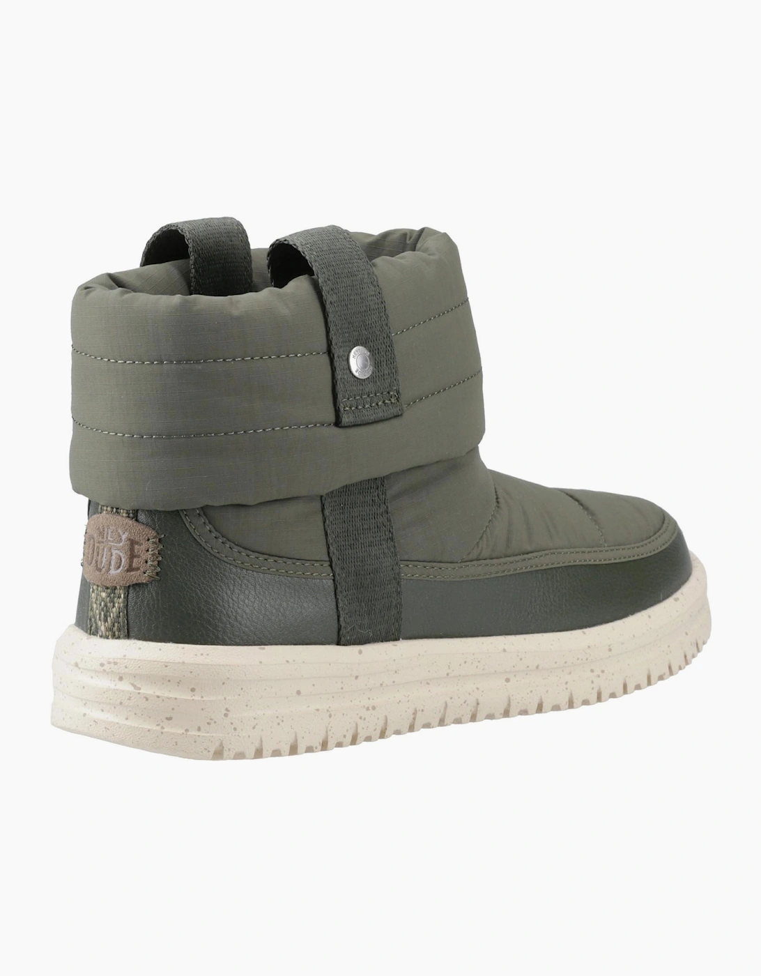 Hey Dude Camden Womens Quilt Boots Dark Olive
