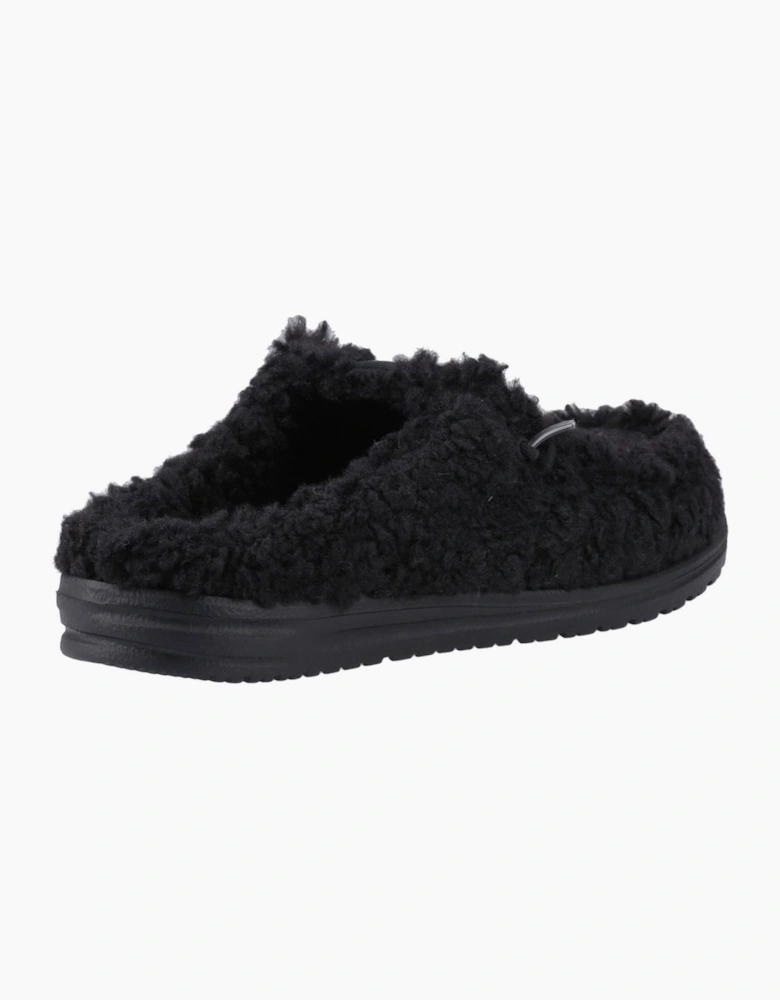 Hey Dude Wally Mens Slippers Black/Black