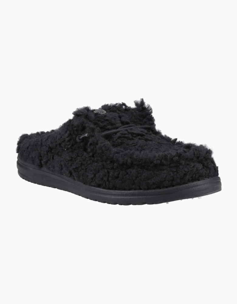 Hey Dude Wally Mens Slippers Black/Black