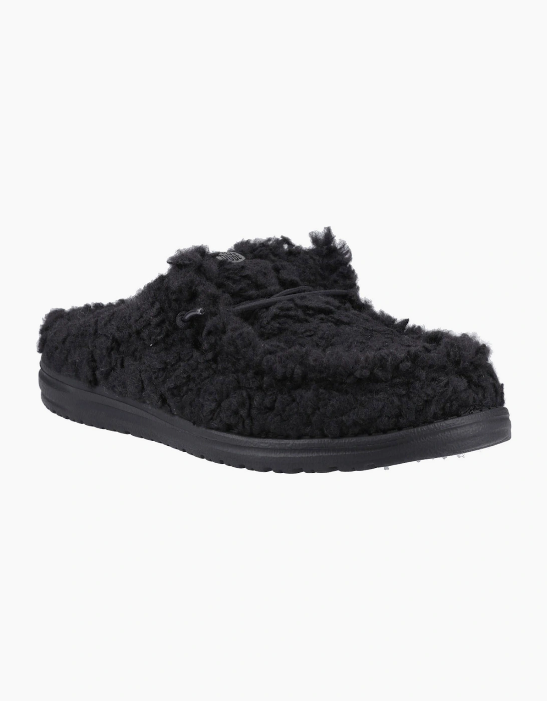 Hey Dude Wally Mens Slippers Black/Black