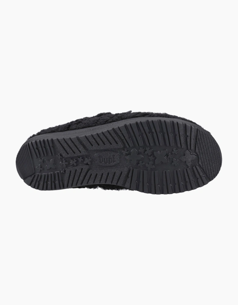 Hey Dude Wally Mens Slippers Black/Black