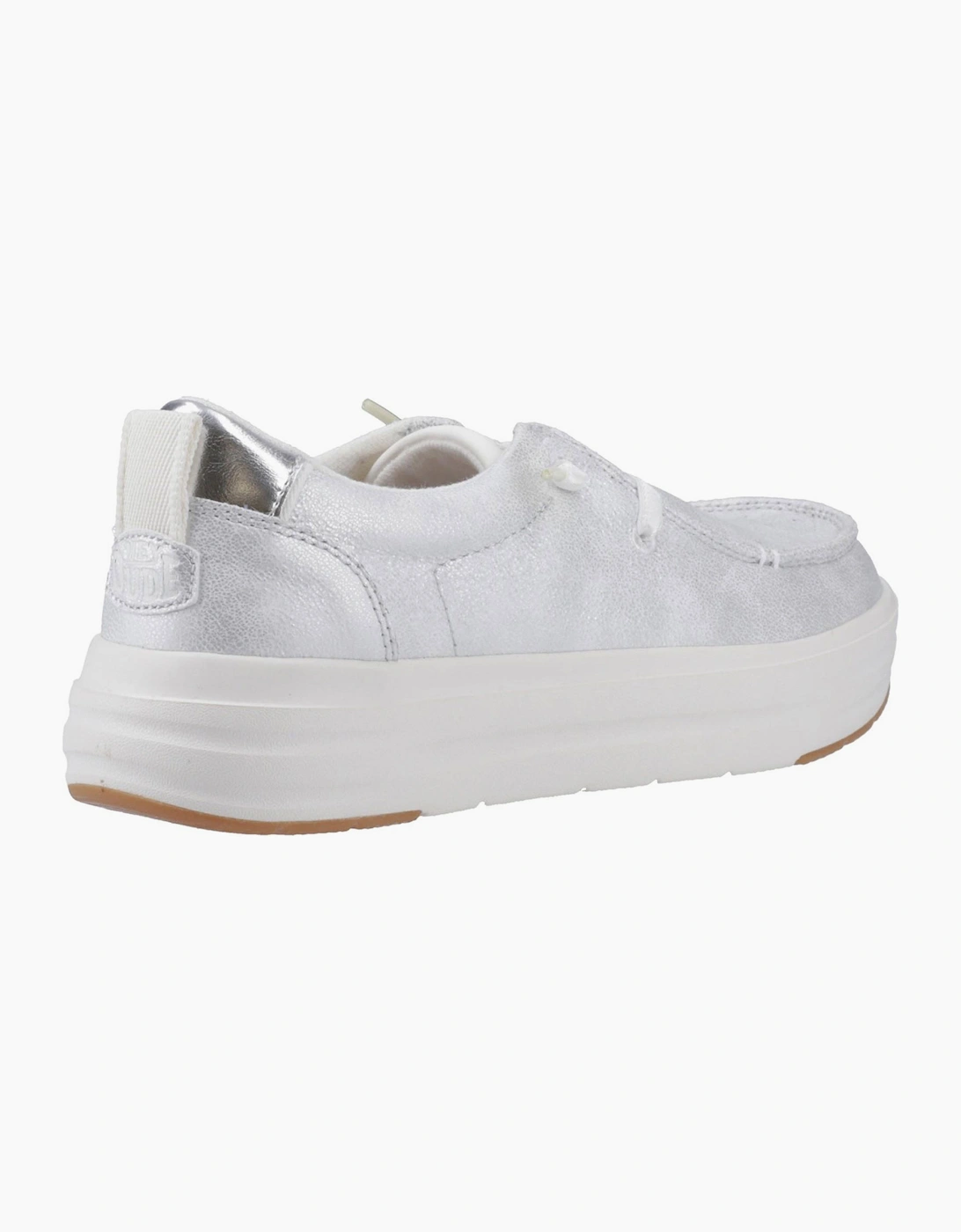 Hey Dude Wendy Nova Shimmer Womens Shoes Snow White