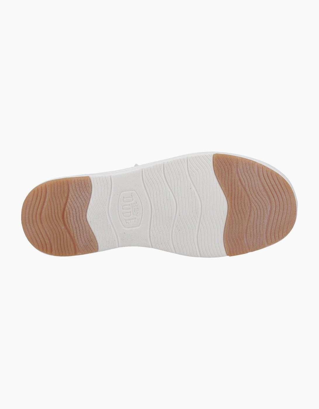 Hey Dude Wendy Nova Shimmer Womens Shoes Snow White