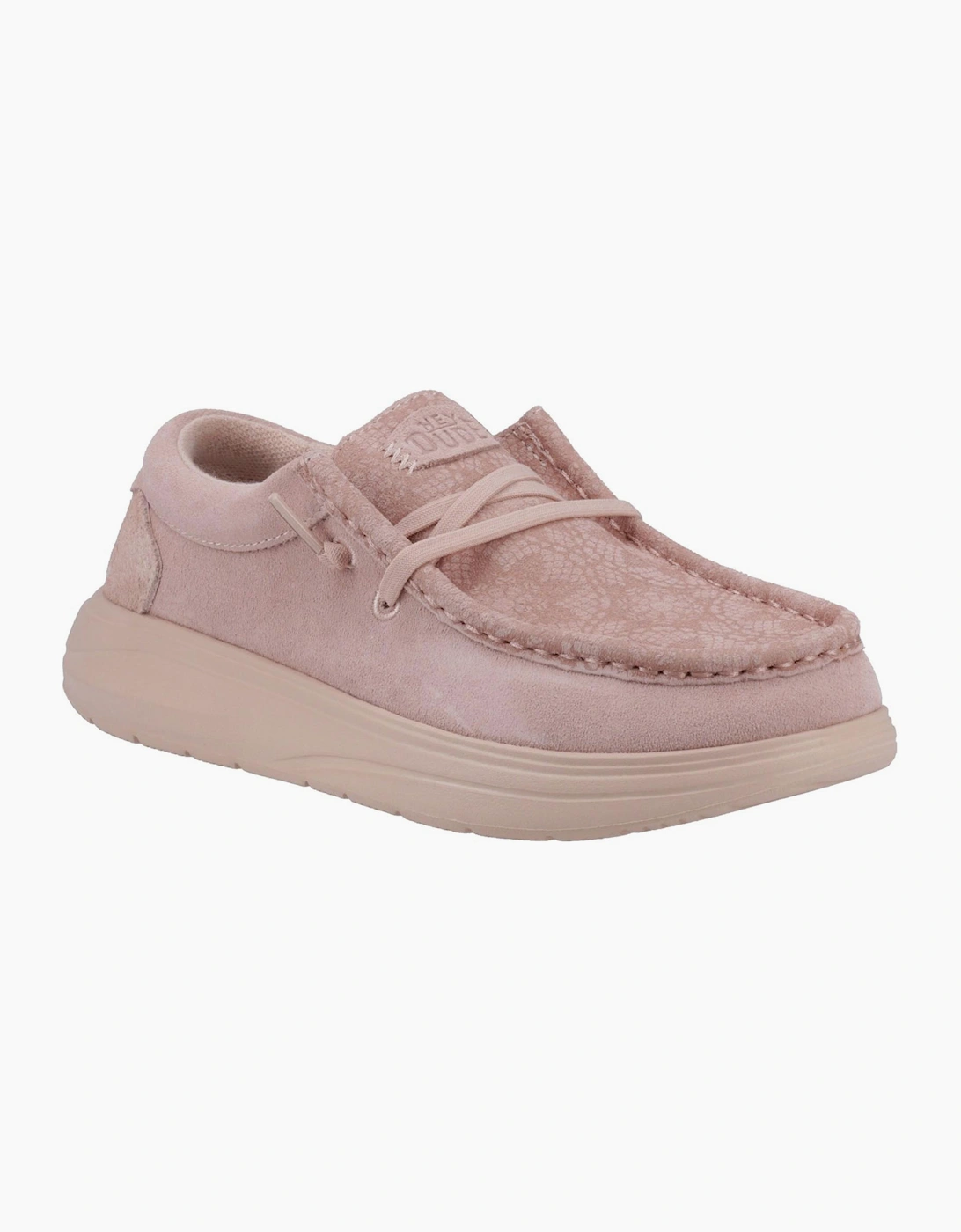 Hey Dude Wendy COMF Womens Suede Shoes Rose Dust