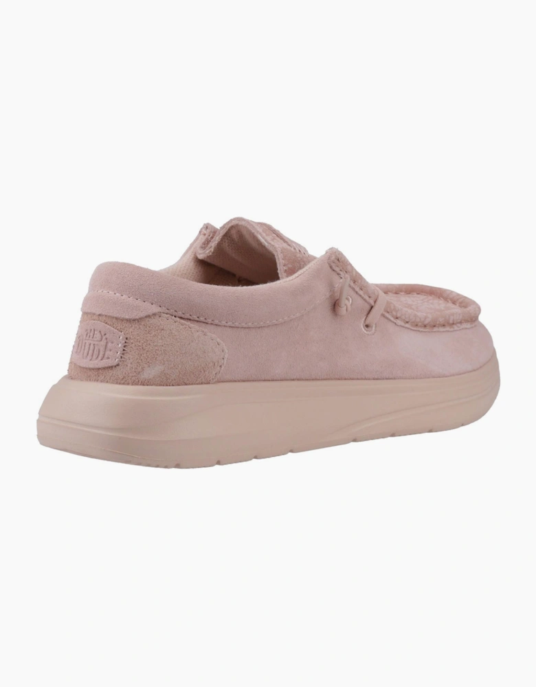 Hey Dude Wendy COMF Womens Suede Shoes Rose Dust