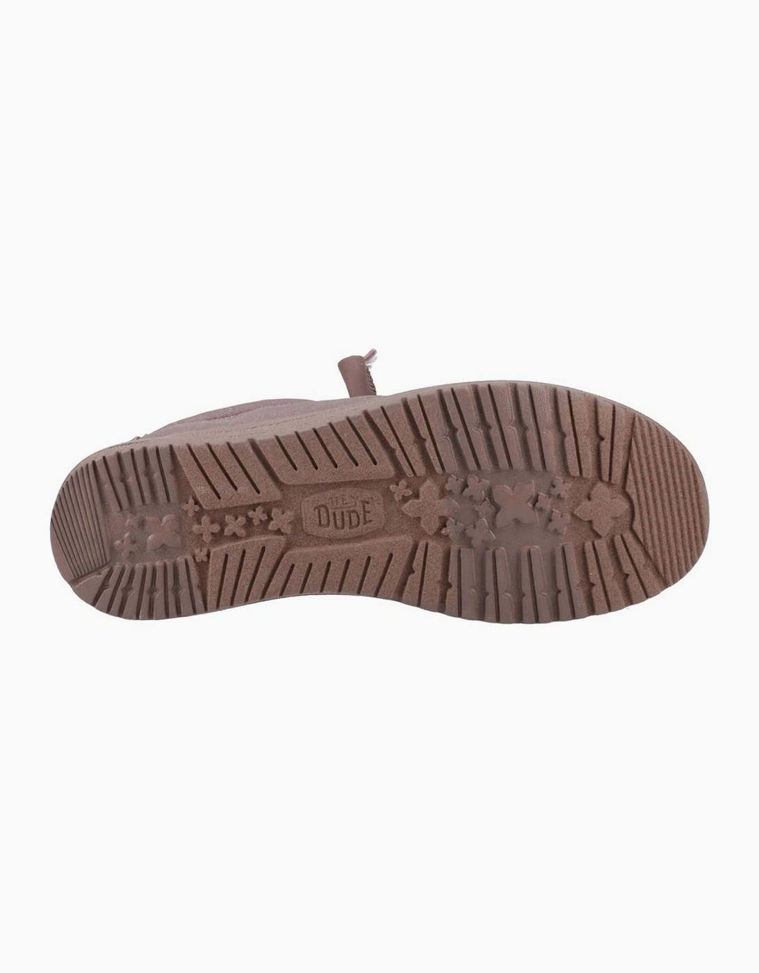 Hey Dude Wally Mens Canvas Shoes Deep Taupe