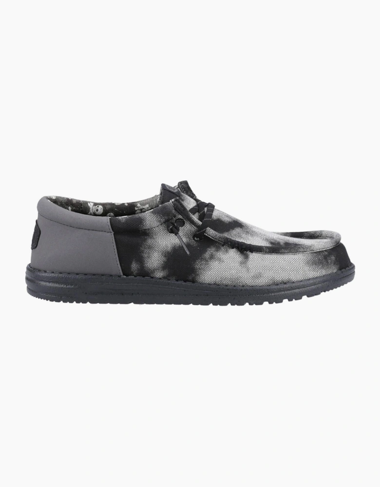 Hey Dude Wally Funk Overdye Mens Shoes Black/Granite Grey