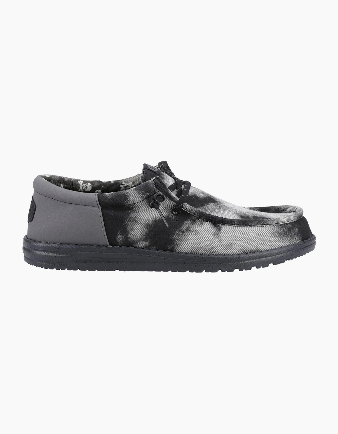 Hey Dude Wally Funk Overdye Mens Shoes Black/Granite Grey