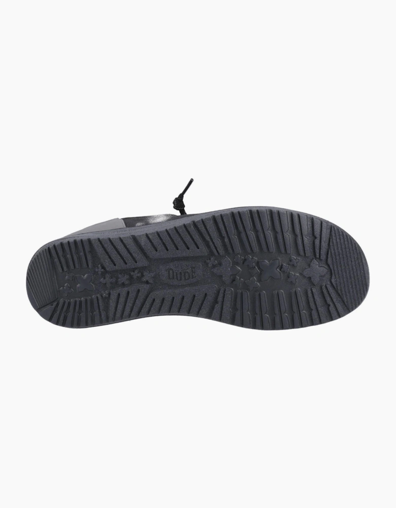Hey Dude Wally Funk Overdye Mens Shoes Black/Granite Grey