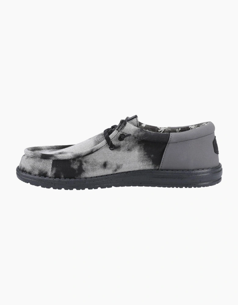 Hey Dude Wally Funk Overdye Mens Shoes Black/Granite Grey
