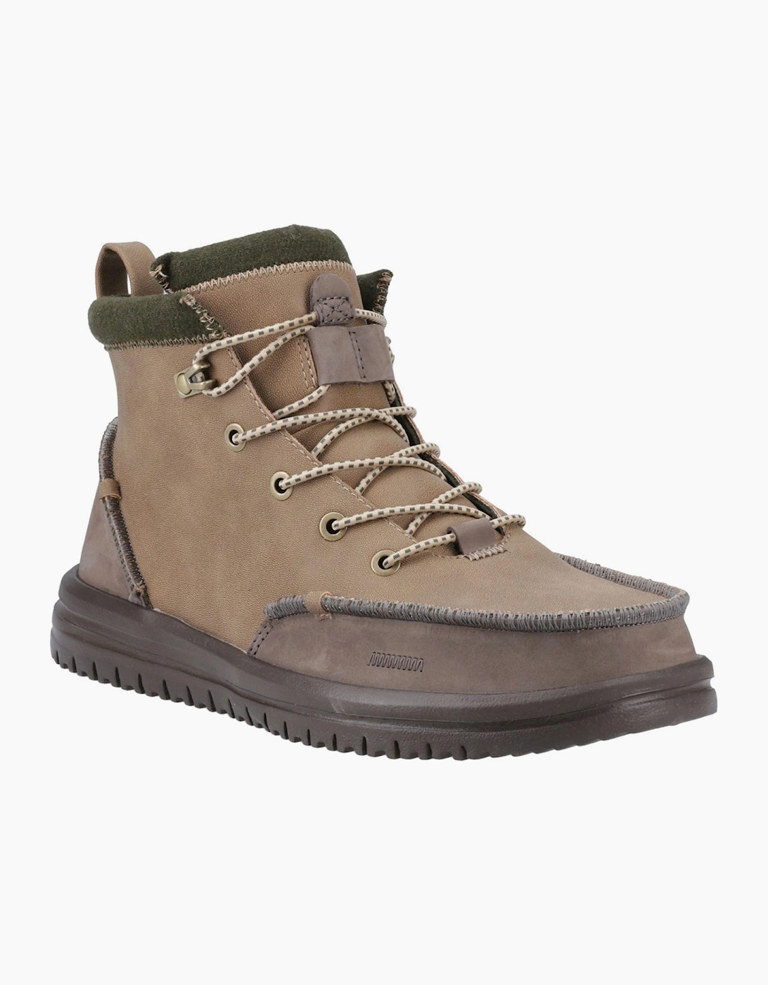 Hey Dude Bradley Tumbled Mens Classic Boots Nut