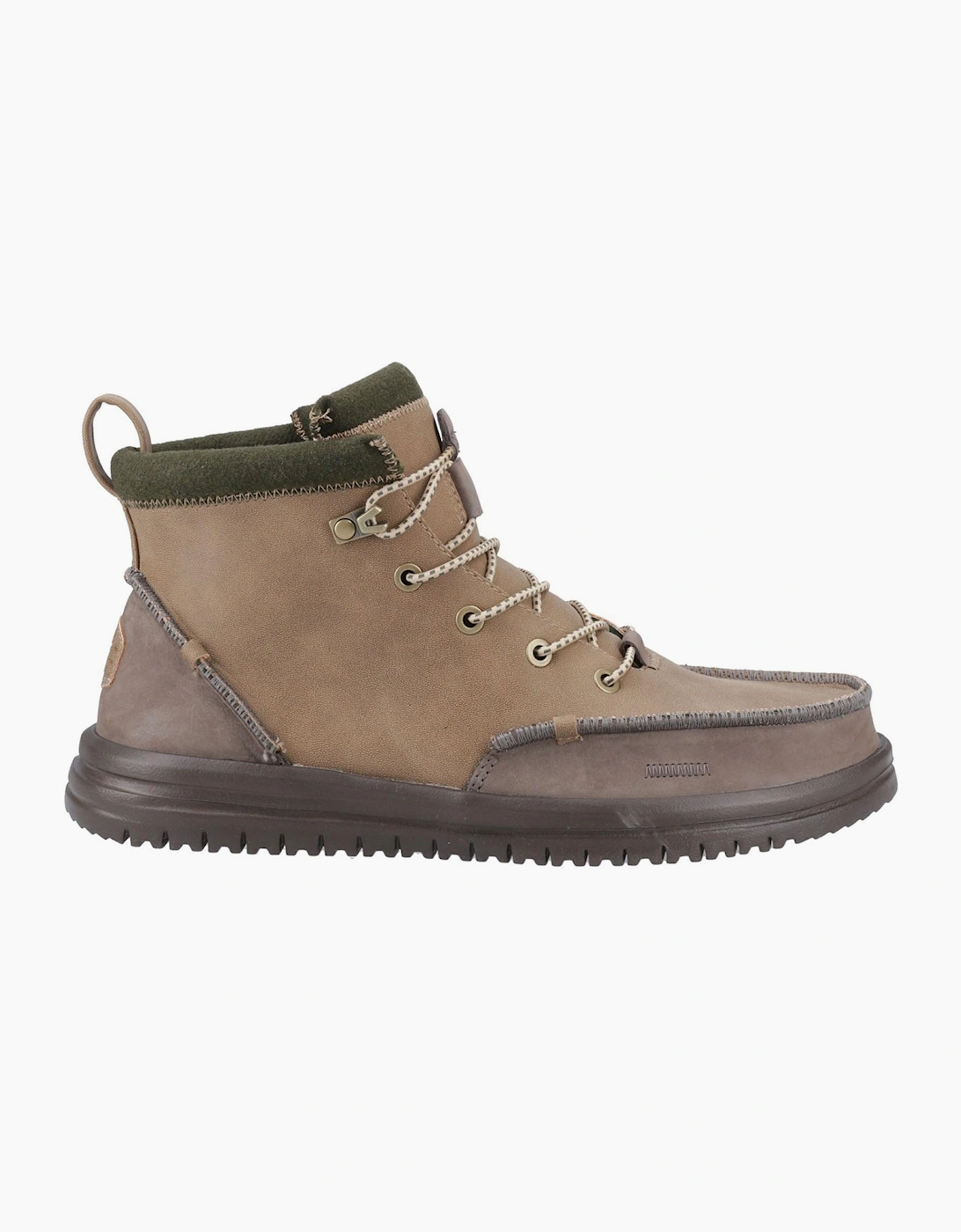 Hey Dude Bradley Tumbled Mens Classic Boots Nut