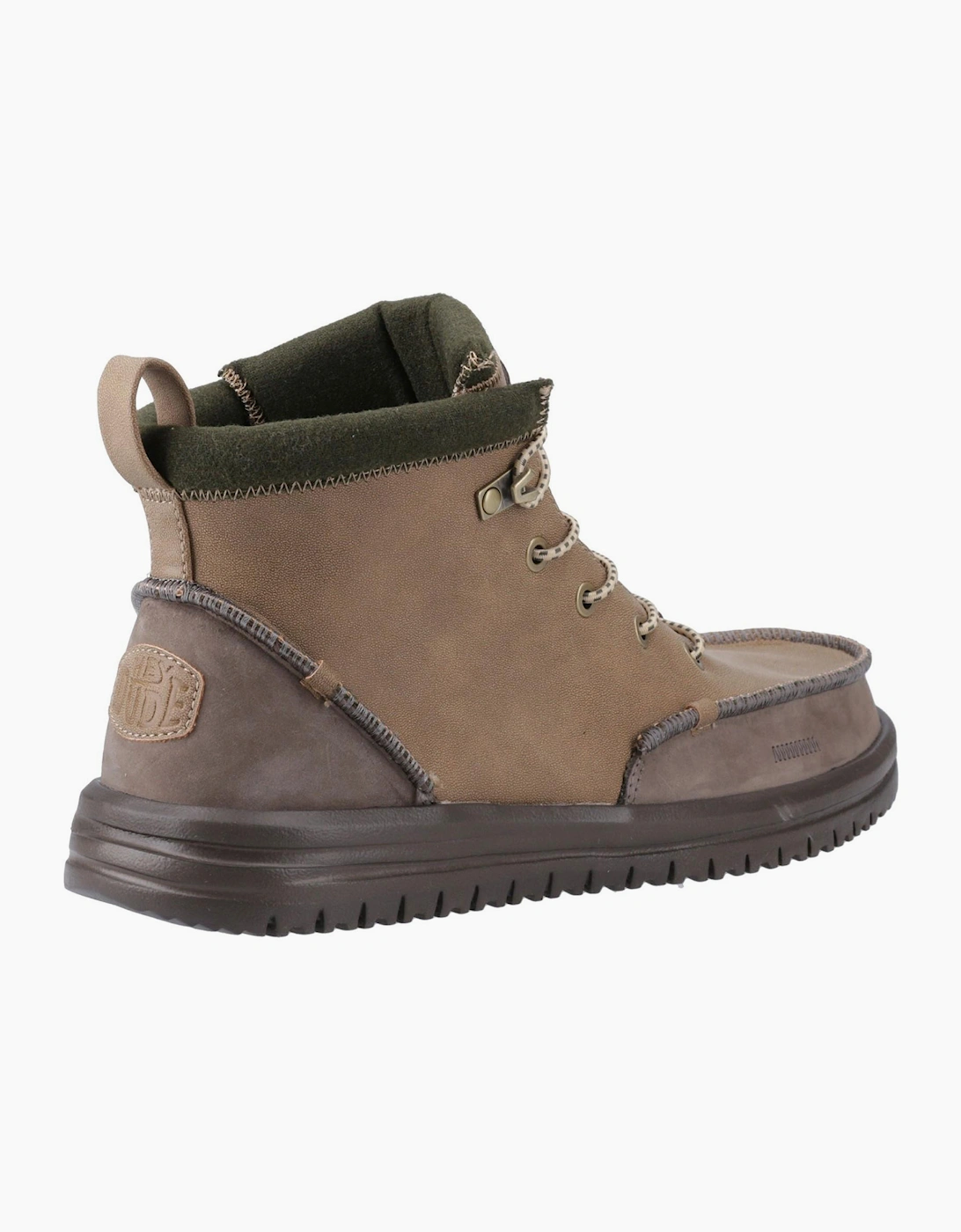 Hey Dude Bradley Tumbled Mens Classic Boots Nut
