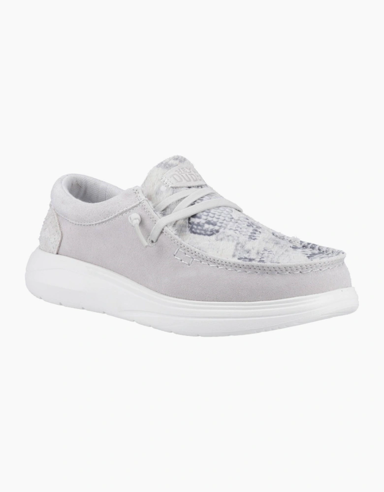 Hey Dude Wendy COMF Luxe Womens Shoes Grey / Snake