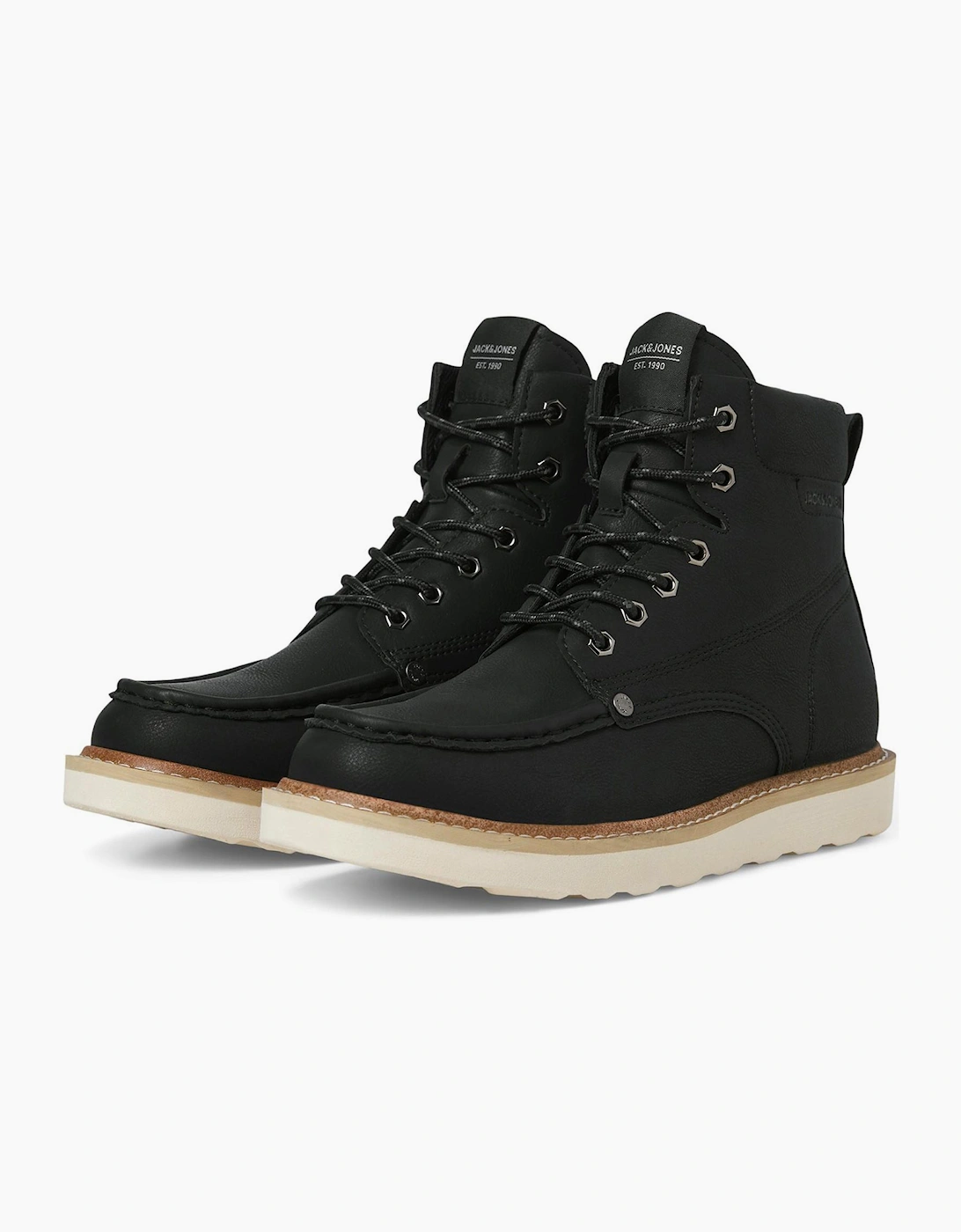 Jack & Jones Archway Mens Moc Boots Anthracite