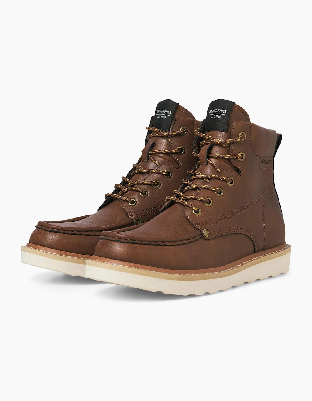 Jack & Jones Archway Mens Moc Boots Cognac
