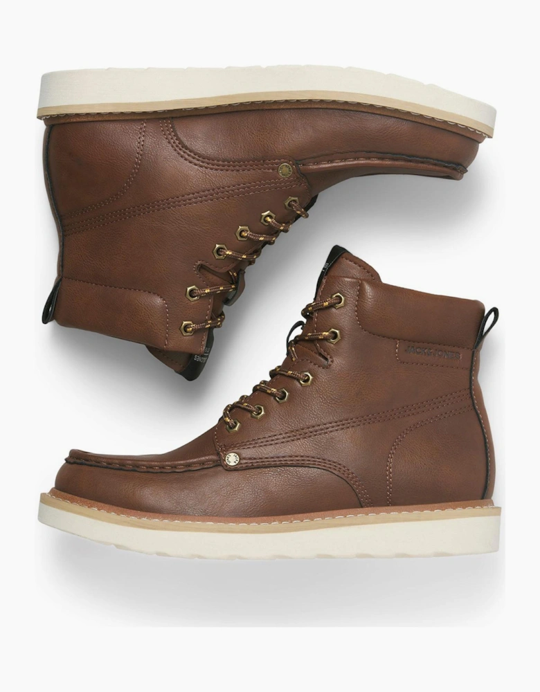 Jack & Jones Archway Mens Moc Boots Cognac