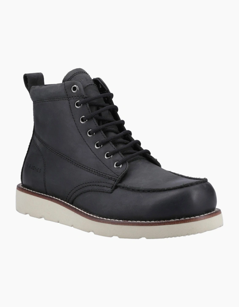 Jack & Jones Toronto Leather Mens Boots Black