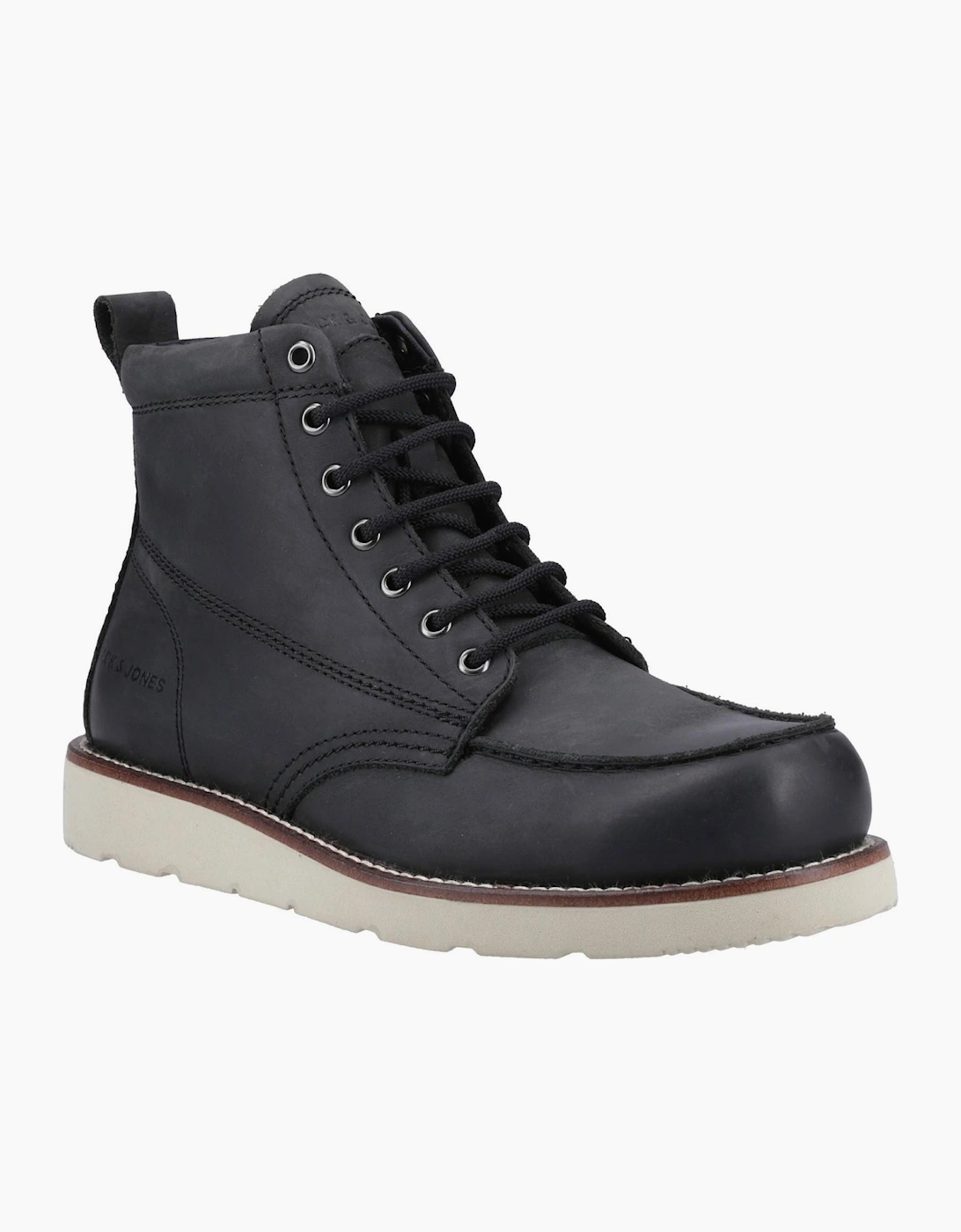 Jack & Jones Toronto Leather Mens Boots Black