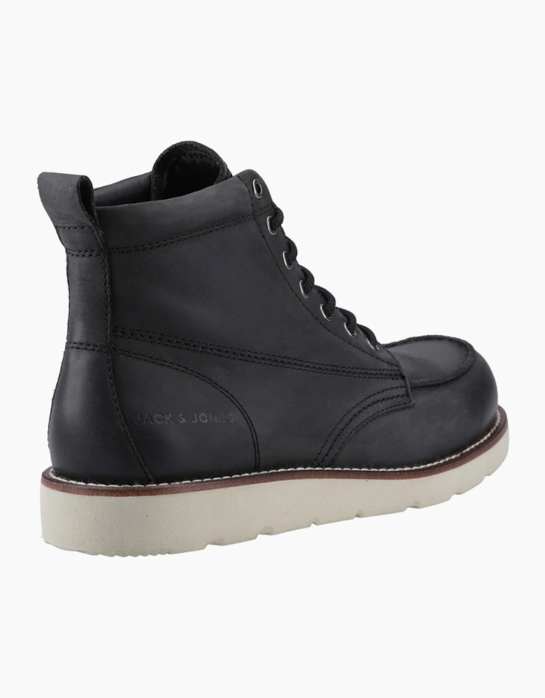Jack & Jones Toronto Leather Mens Boots Black