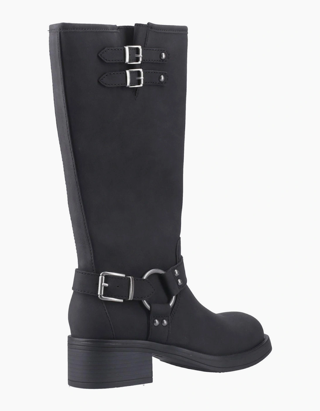Rocket Dog Nash Womens Tall Biker Boots Black