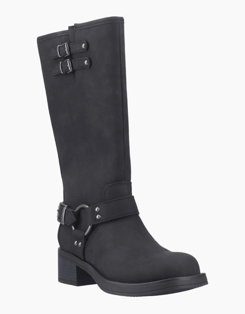 Rocket Dog Nash Womens Tall Biker Boots Black