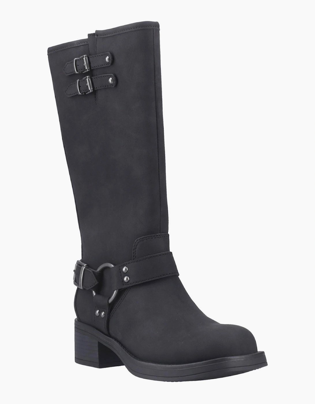 Rocket Dog Nash Womens Tall Biker Boots Black