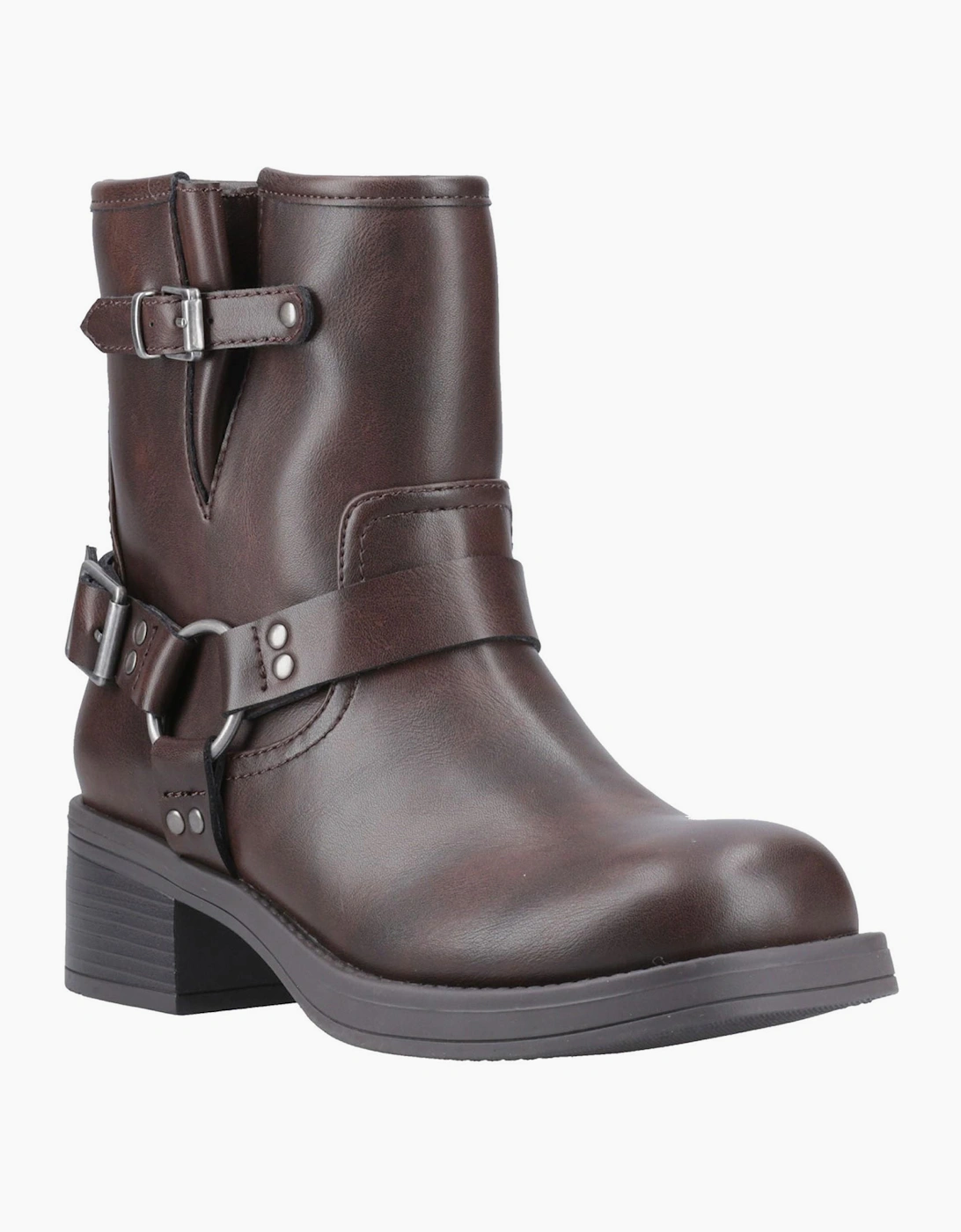 Rocket Dog Nino Womens Biker Boots Brown