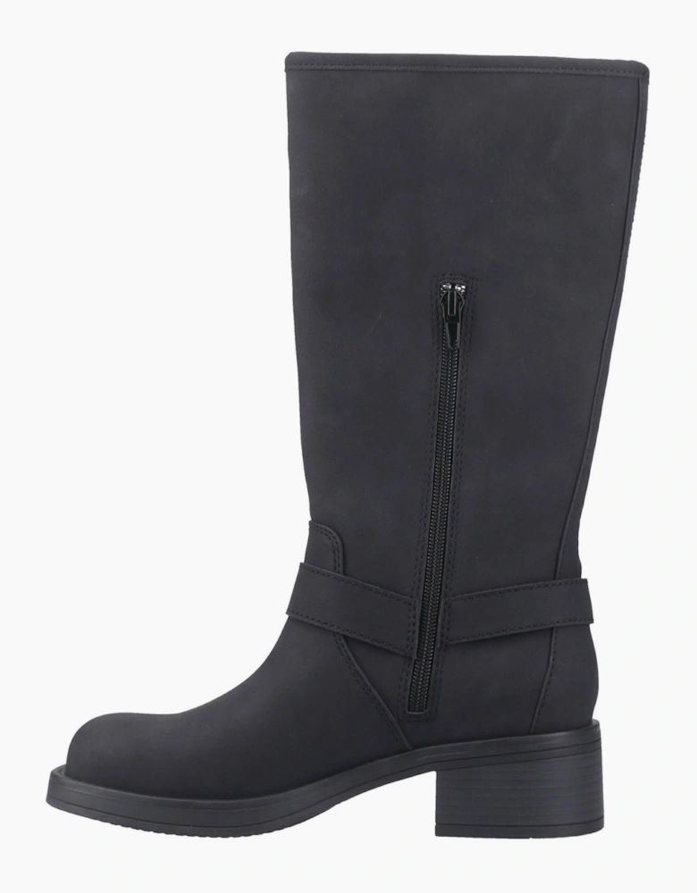 Rocket Dog Nash Womens Tall Biker Boots Black