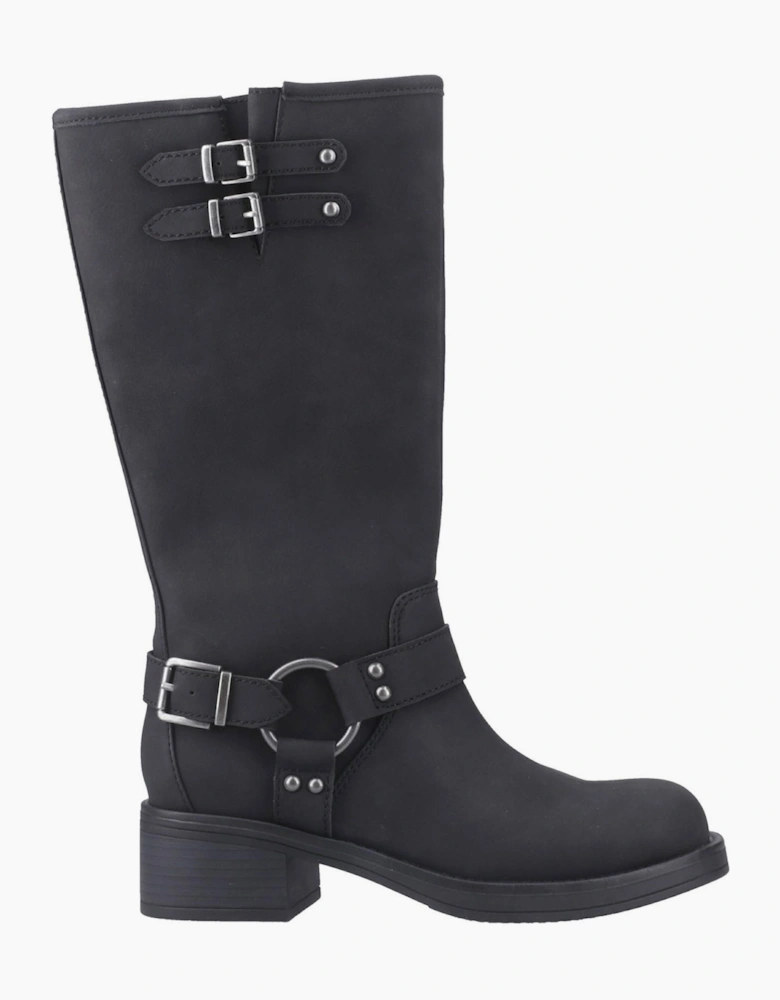 Rocket Dog Nash Womens Tall Biker Boots Black