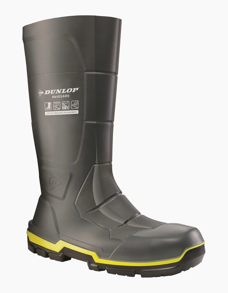 Dunlop MetGUARD Mens Safety Wellington Boots Dark Grey