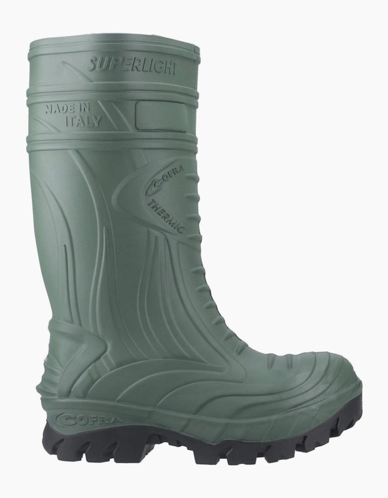 Cofra Thermic Mens Safety Wellington Boots Green