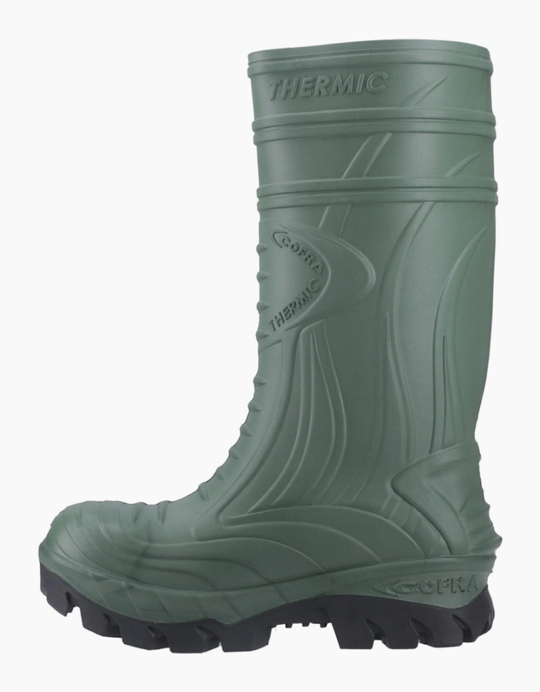 Cofra Thermic Mens Safety Wellington Boots Green