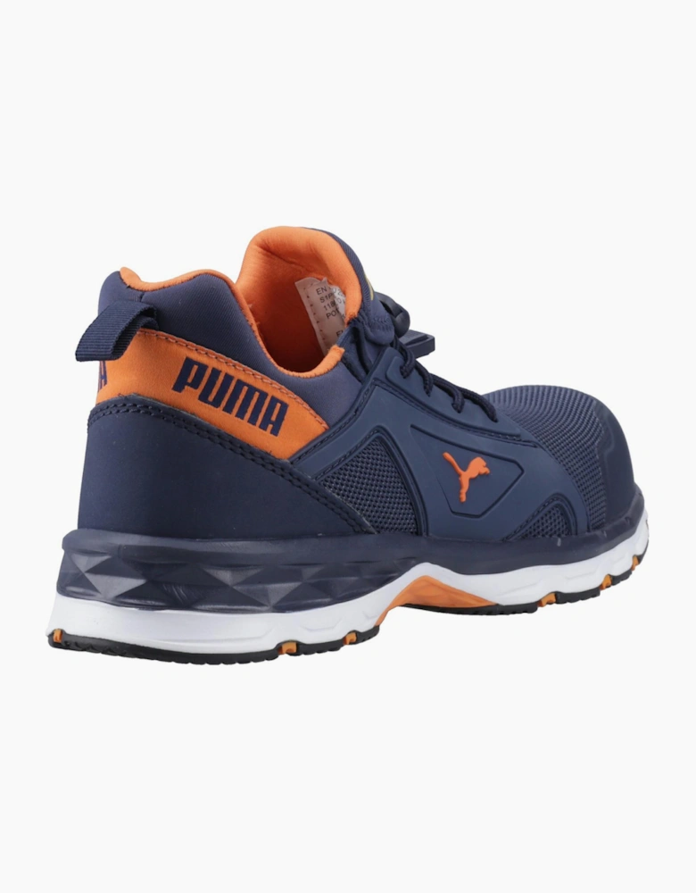Puma Safety Puma Chase Mens Safety Trainers Navy Blue / Orange