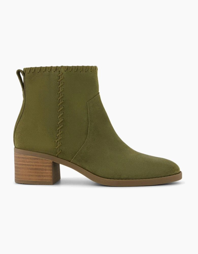 Toms Delilah Womens Heeled Boots Khaki