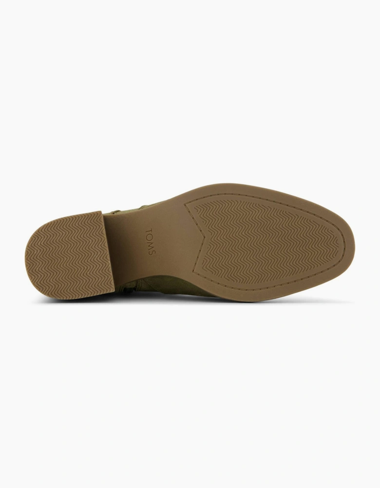 Toms Delilah Womens Heeled Boots Khaki