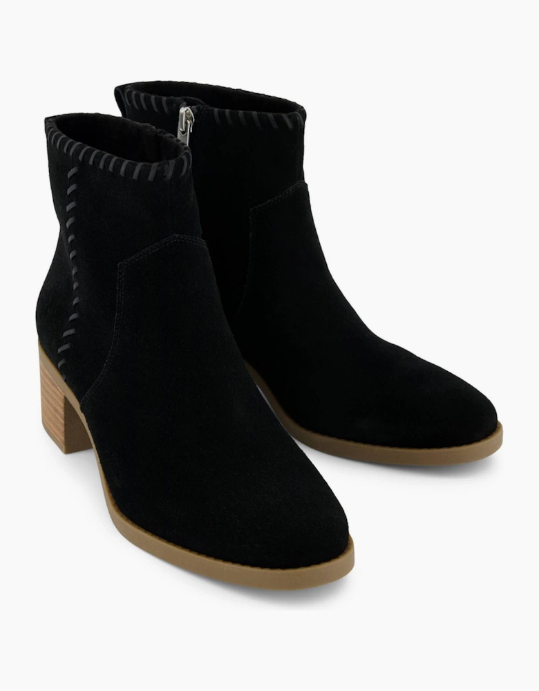 Toms Delilah Womens Heeled Boots Black