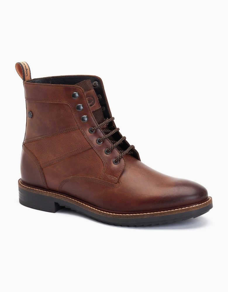 Base London Dickson Mens Leather Boots Brown