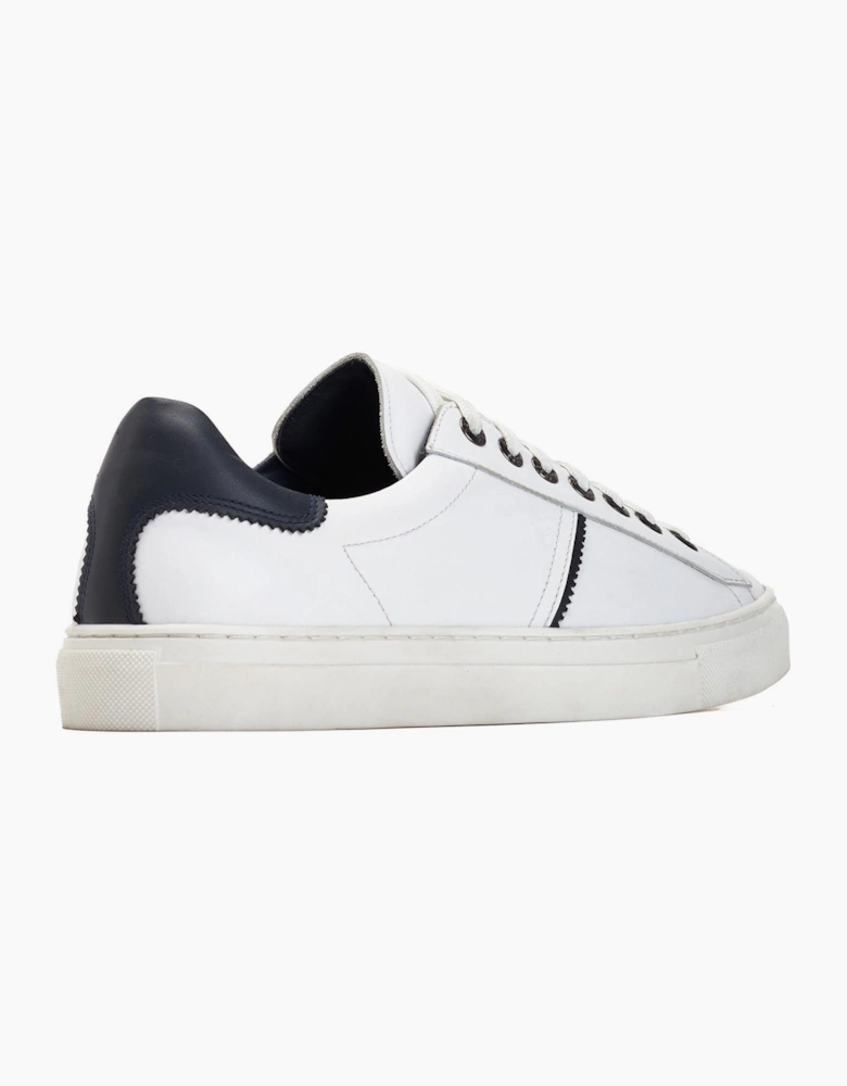 Base London Beck Leather Mens Trainers White