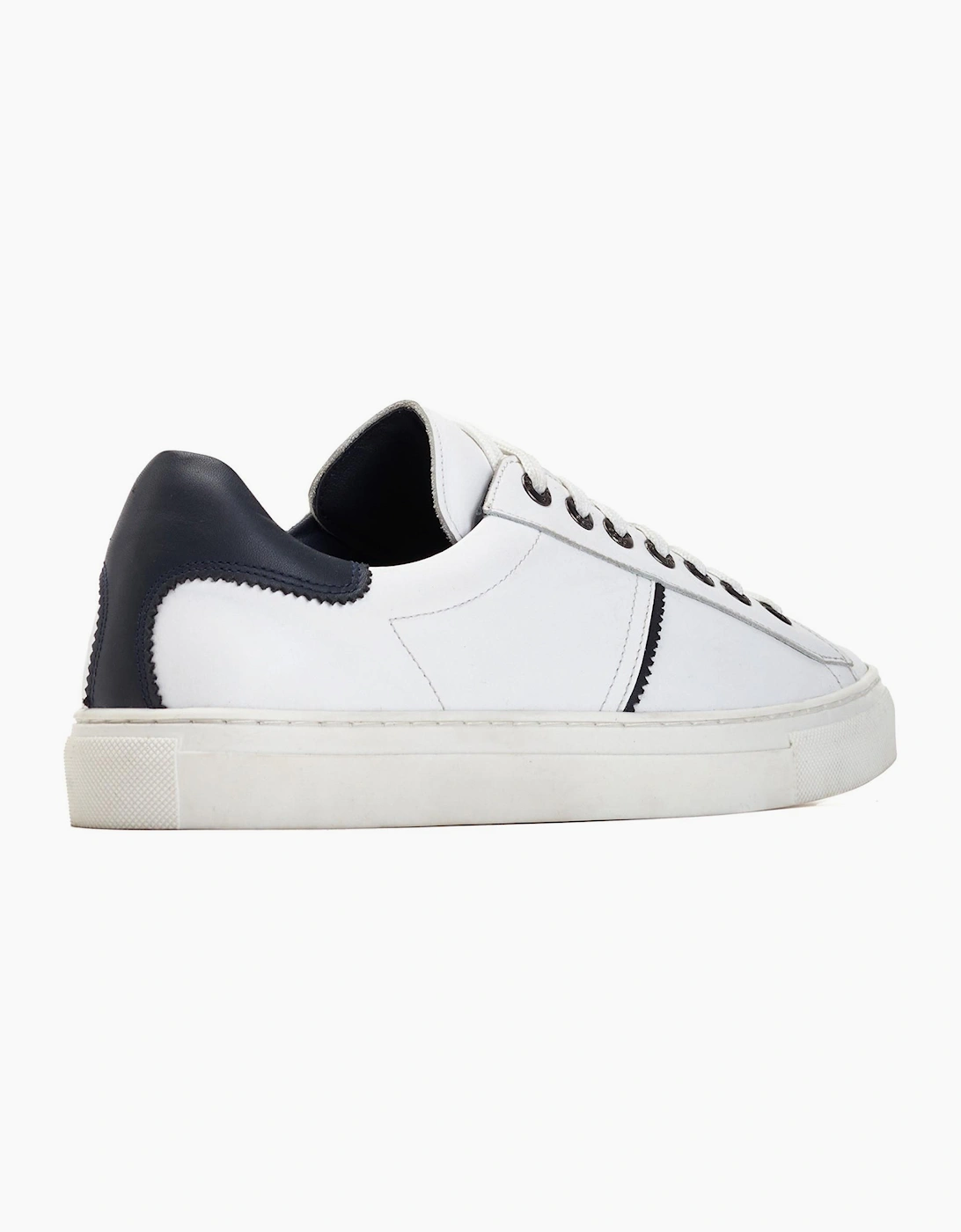 Base London Beck Leather Mens Trainers White