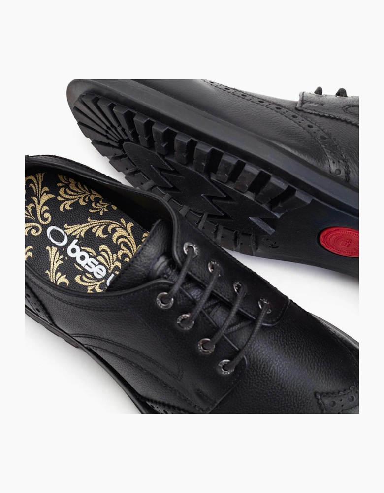 Base London Yukon Grain Mens Shoes Black