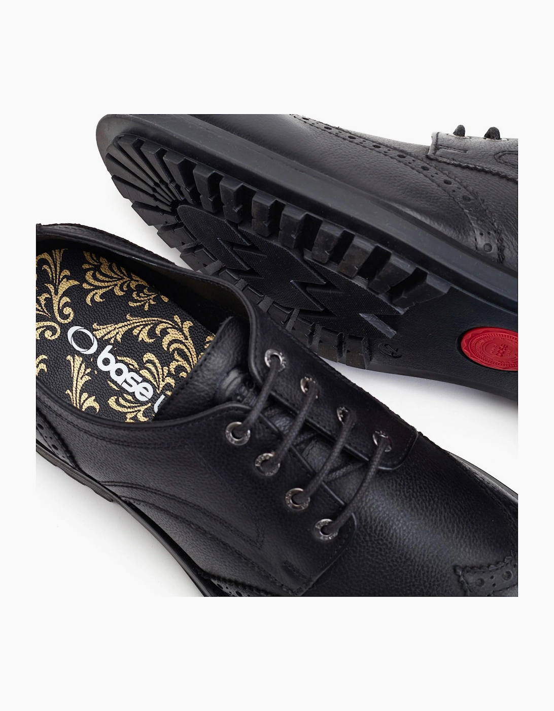 Base London Yukon Grain Mens Shoes Black