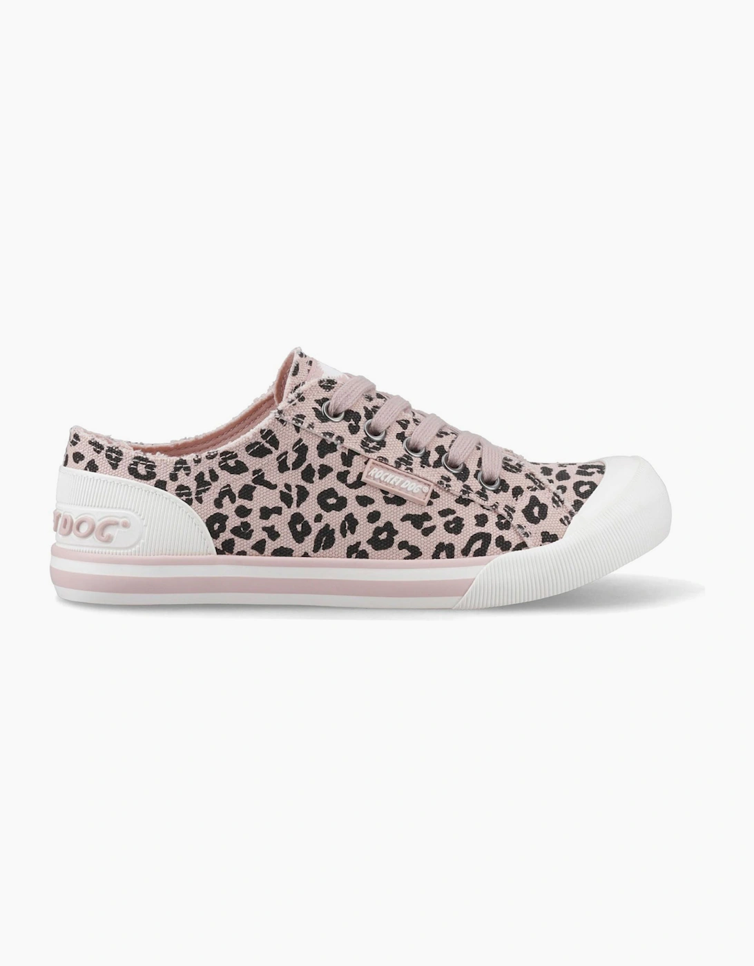 Rocket Dog Jazzin Leon Womens Trainers Light Pink / Leopard Print