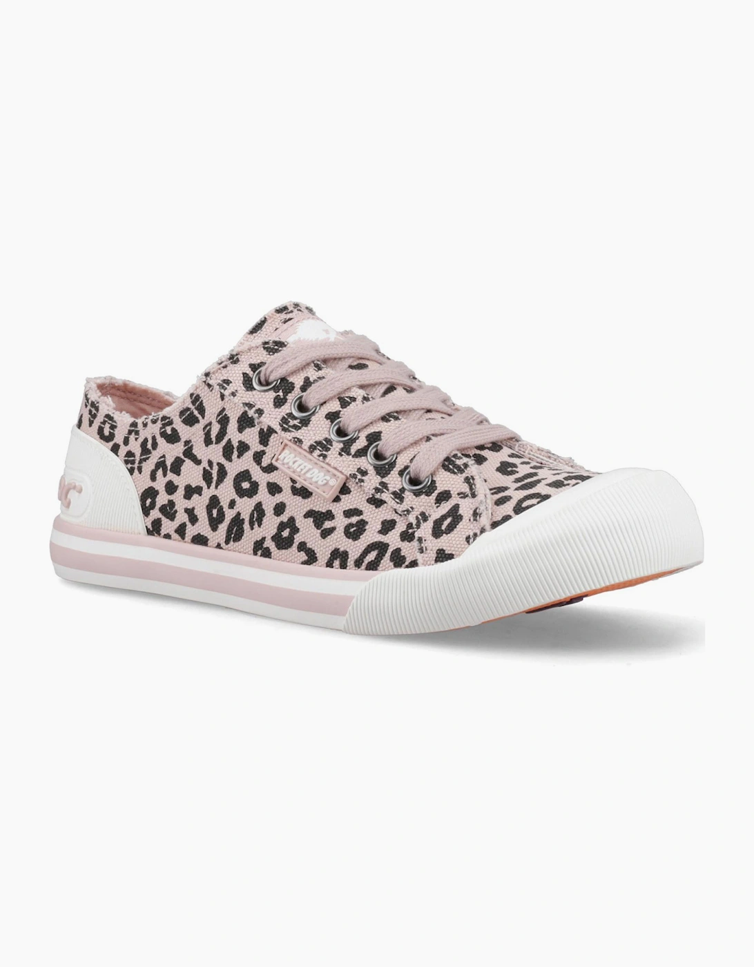 Rocket Dog Jazzin Leon Womens Trainers Light Pink / Leopard Print