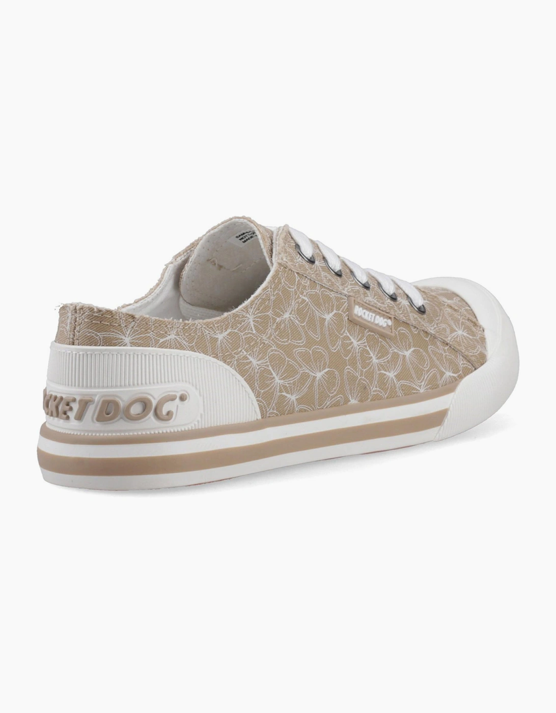 Rocket Dog Jazzin Mariposa Womens Trainers Tan / White