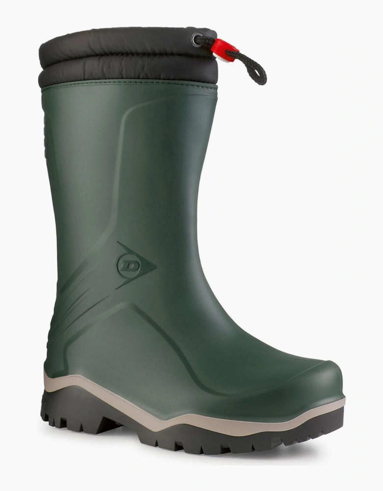 Dunlop Blizzard Kids Wellingtons Heritage Green/Grey/Black