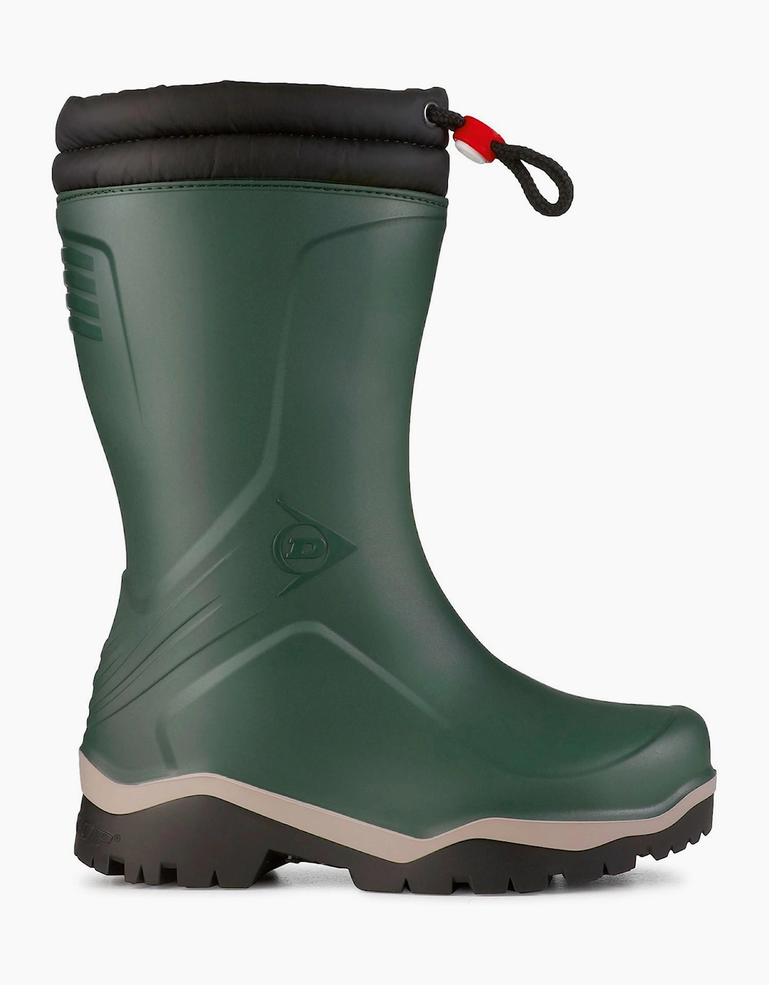 Dunlop Blizzard Kids Wellingtons Heritage Green/Grey/Black